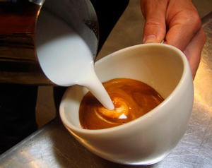 Как приготовить кофе латте